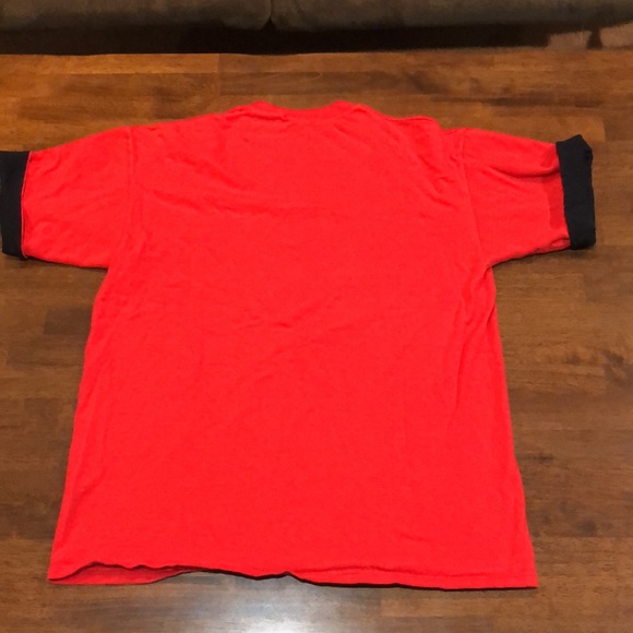 Vintage MICKEY MOUSE T SHIRT MENS RED WALT DISNEY DISNEYLAND MADE IN USA Large L - Picture 7 of 7